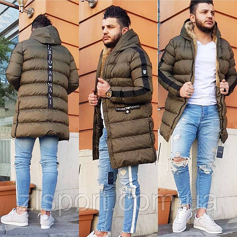 Чоловіча довга куртка Armani осінь-зима, Туреччина, фото 1