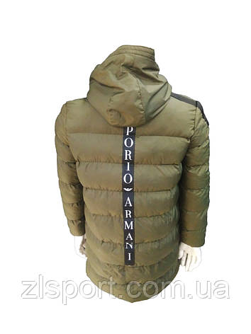 Чоловіча довга куртка Armani осінь-зима, Туреччина, фото 3