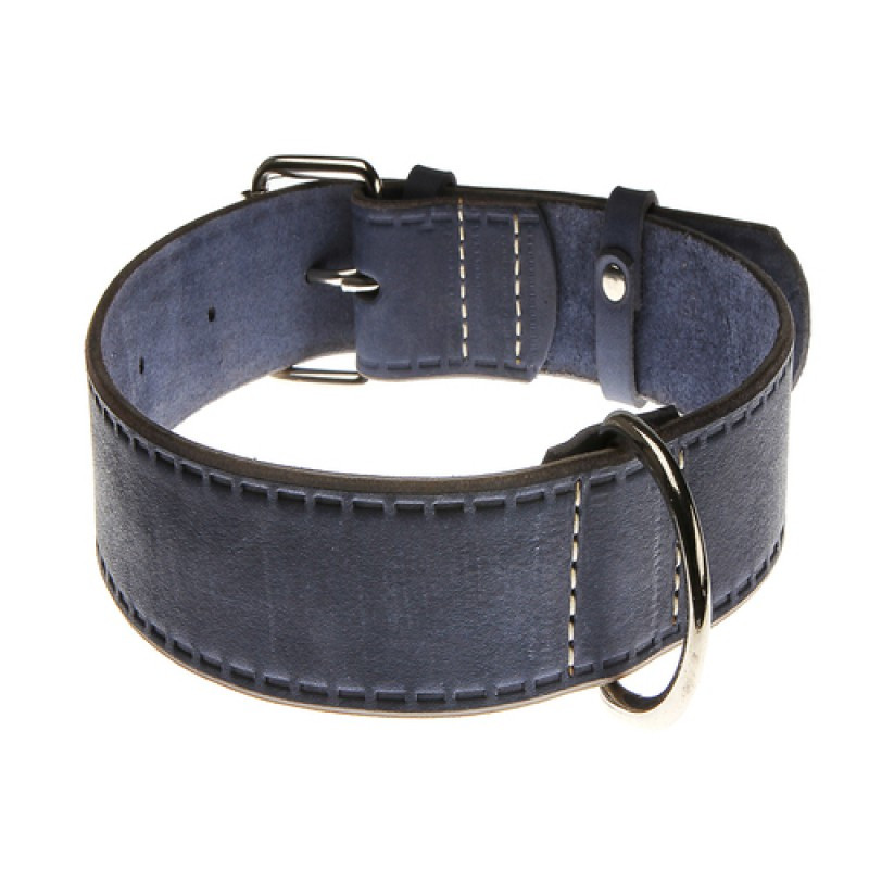 Нашийник 2355 20мм "Класика Преміум" шкіра (Синій)