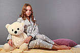 Піжама жіноча, сіра в білі хмаринки. Домашній одяг. Women's Pajamas. Піжама жіноча. Домашній одяг., фото 10