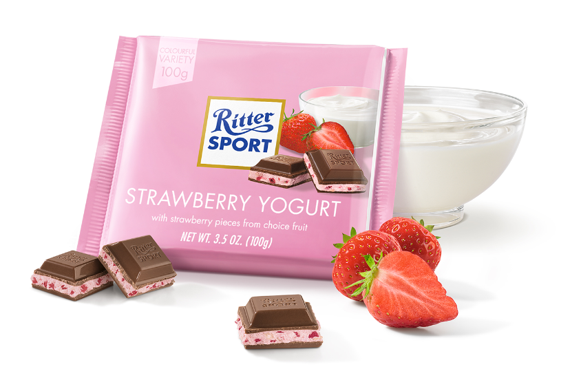 Шоколад Ritter Sport Strawberry Joghurt (Риттер Спорт клубника с йогуртом), 100 г - фото 2 - id-p815309941