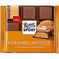 Шоколад Ritter Sport Karamell Mousse (Риттер Спорт карамельный мусс), 100 г