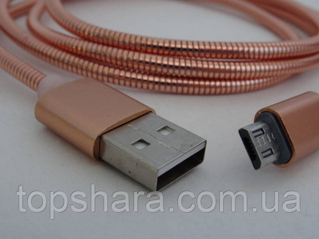 Кабель шнур для зарядки micro USB Metal