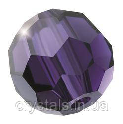 Круглі намистини Preciosa (Чехія) 6 мм Deep Tanzanite
