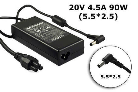 Зарядка для ноутбука Lenovo 20V 4.5A 90W 5.5*2.5mm, фото 1
