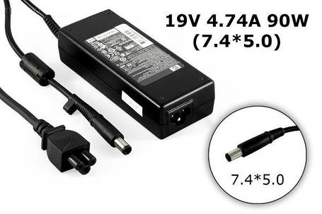 Блок живлення для ноутбука HP 19V 4.74A 90W 7,4 x 5.0m, фото 1