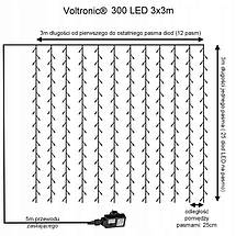 Гірлянда штора 3x6 м 600 LED холодний білий, фото 4