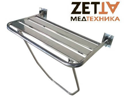 Сиденье для душа откидное нержавеющее 450Х550 мм для инвалидов, пожилых ...