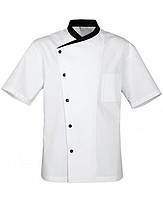 Кітель для кухаря чоловічий білий з чорним коміром «Чайка» Atteks - 00943 50