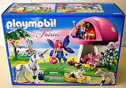 Конструктор Плеймобіл Роща Фей з Єдинорогами Playmobil Fairies with Toadstool House review 6055