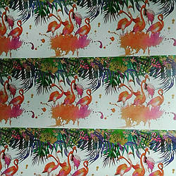 Папір для пакування №9105 "Фламінго" 80гр, 52*75см, 50шт в ГРР