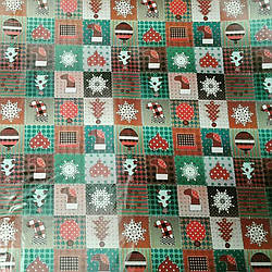 Папір для пакування №9107 "Новий рік" 80гр, 52*75см, 50шт в ГРР