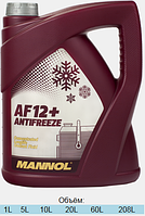 MANNOL 4112 Антифриз червоній концентрат (red/червоний) Antifreeze AF-12 5L