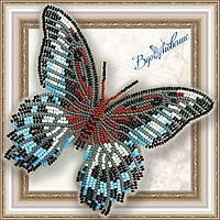 Набір для вишивки бісером Об'ємна метелик "Вітрильник Полимнестор" BGP-004