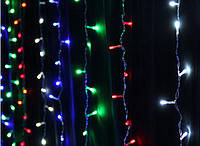Гірлянда штора 3x3 м 300 LED жовтий, зелений, синій, червоний, фото 3