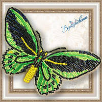 Набір для вишивки бісером Об'ємна метелик "Птіцекрил Пріам" BGP-008