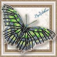 Набір для вишивки бісером Об'ємна метелик "Малахітова" BGP-013