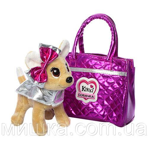 Собачка Кікі в сумочці, інтерактивна іграшка 22 см, M 3642-N-UA, фото 1