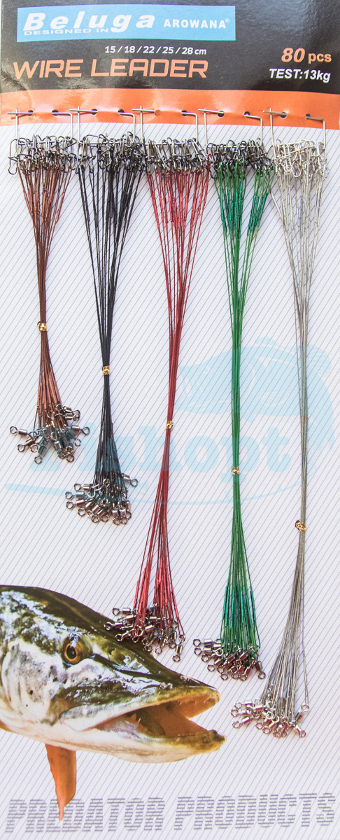Повідець на хижака американка 14-16-20-24-28cm 80 шт.