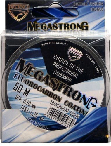 Волосінь Condor Megastrong Fluorocarbon Сoated 0,14mm 50m