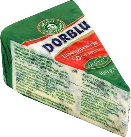 Сир Dorblu Kaeserei м'який із блакитною пліснявою 50%, 100 г.