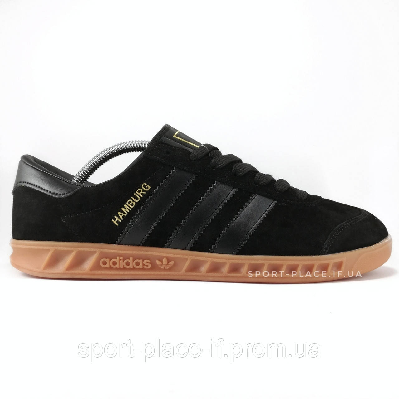 Чоловічі кросівки Adidas Hamburg all black (ліцензія)