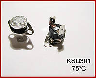 KSD301-75, термопредохранитель, 250V-10A, (75°C).