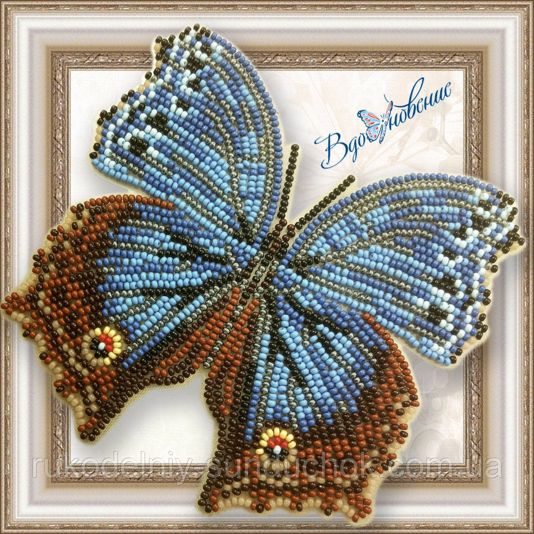 Набір для вишивки бісером Об'ємна метелик "Salamis temora" BGP-048, фото 1