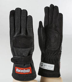 Перегонові рукавички дитячі RaceQuip 2-LYR SFI-5 Large Kid чорні
