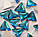 Стрази пришивні Трикутник 12 мм Blue Zircon, скло, фото 2