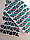 Стрази пришивні Трикутник 12 мм Blue Zircon, скло, фото 3