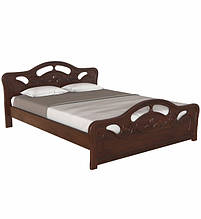 Ліжко двоспальне до спальні з натурального дерева 160х190 Л-221 Скіф
