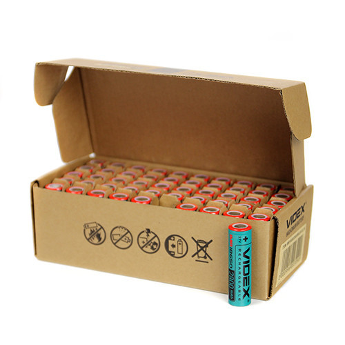 Высокотоковый акумулятор Videx IMR 18650 2800mAh 22A Li-ion 3,7 V