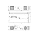 Корпус підсилювача потужності звуку MB-2300 432х300х88, фото 4