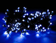 Гирлянда светодиодная нить "Кристал", 500 led, 25 м черный провод - цвет синий