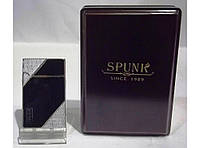 Подарочная зажигалка "Spunk" в деревянной упаковке. Пламя: острое пламя