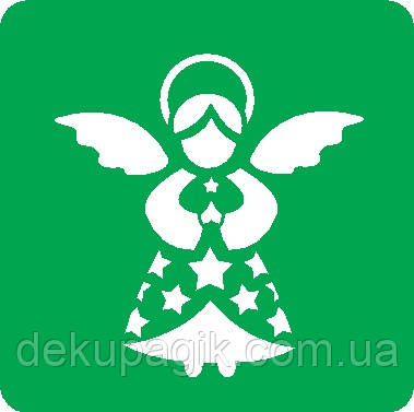 Трафарет універсальний багаторазовий НГ_129, 9,5х9,5 см