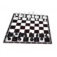 Шахматы дорожные в блистере с мягкой доской h фигур 4,5-9,5см (32386)