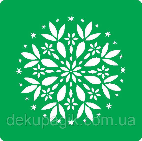 Трафарет багаторазовий самоклеючий НГ_125, 15х15см