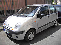 Накладки на пороги Daewoo Matiz наружные (хром)