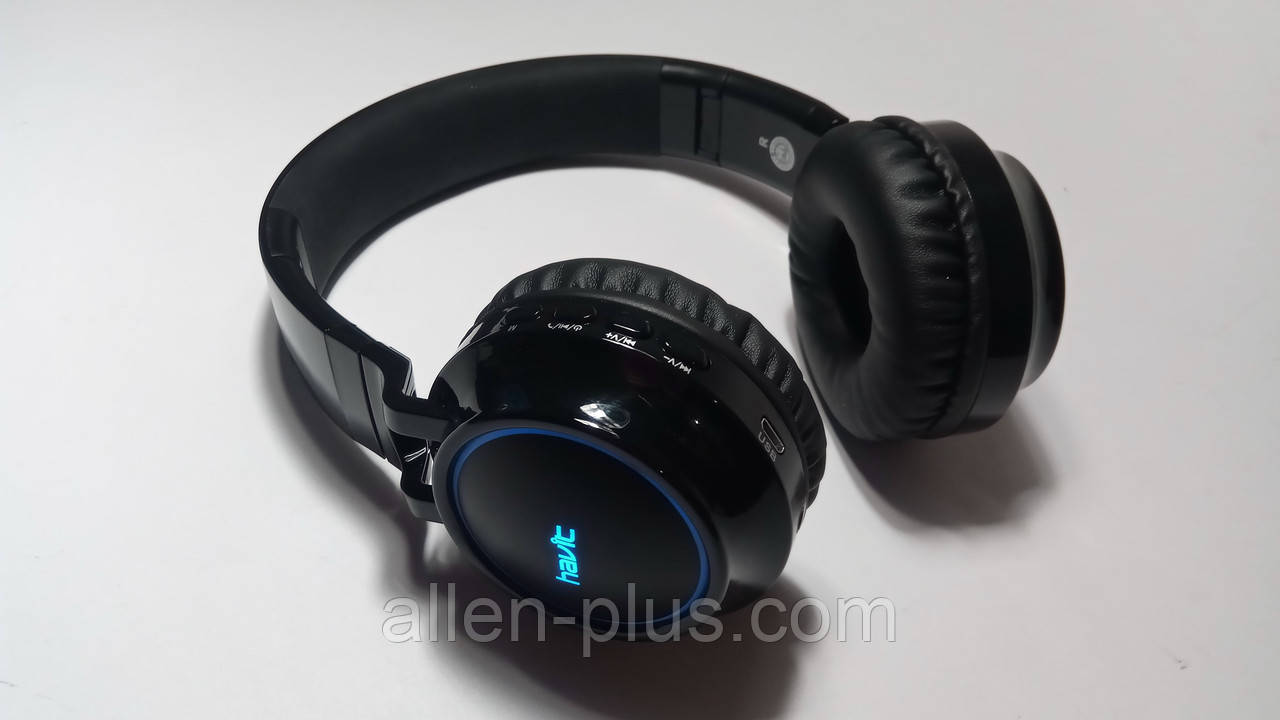 Навушники безпровідні Bluetooth c підсвічуванням HAVIT H2587BT black