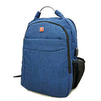 Міський рюкзак з USB 23L Pinao 8902 MK1984 Blue