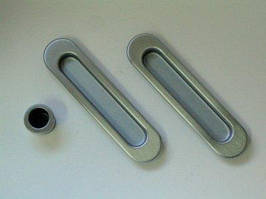 Ручки для раздвижных дверей AGB KIT F1 матовый хром, матовый хром