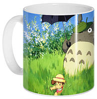 Кружка Geek Land біла Мій сусід Тоторо My Neighbor Totoro у траві NT.02.026