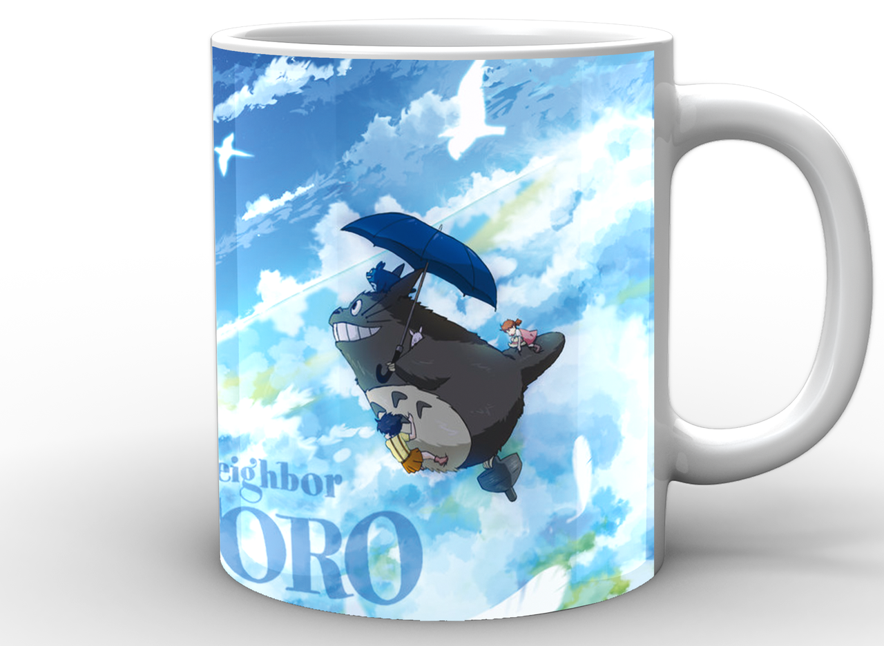 Кружка Geek Land біла Мій сусід Тоторо My Neighbor Totoro Тоторо літає NT.02.018, фото 1