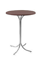 Круглий високий барний стіл ROZANA 1100 chrome ДСП D600*25