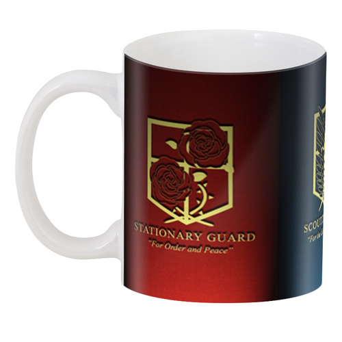 Кружка Geek Land біла Атака Титанів Attack on Titan regiments полиці AT.02.37, фото 1