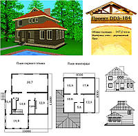 Проект дома из профилированного бруса 147 м2. Проект дома бесплатно при заказе строительства