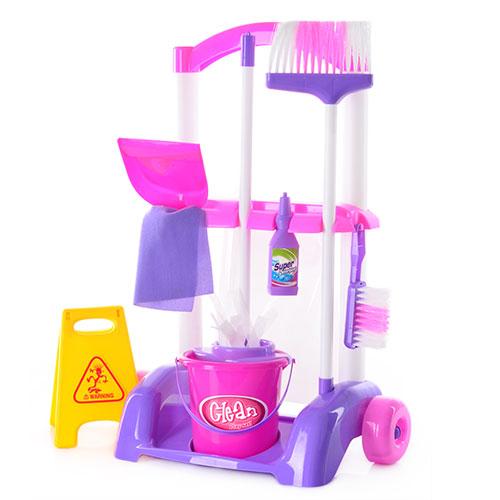 Набір для прибирання 667 K візок, відро, щітки, совок