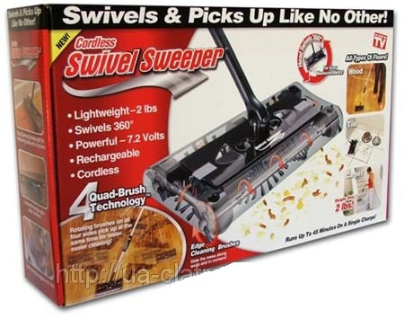 Механическая щетка для уборки пола Swivel Sweeper (Свивел Свипер) - электровеник - фото 4 - id-p10495401